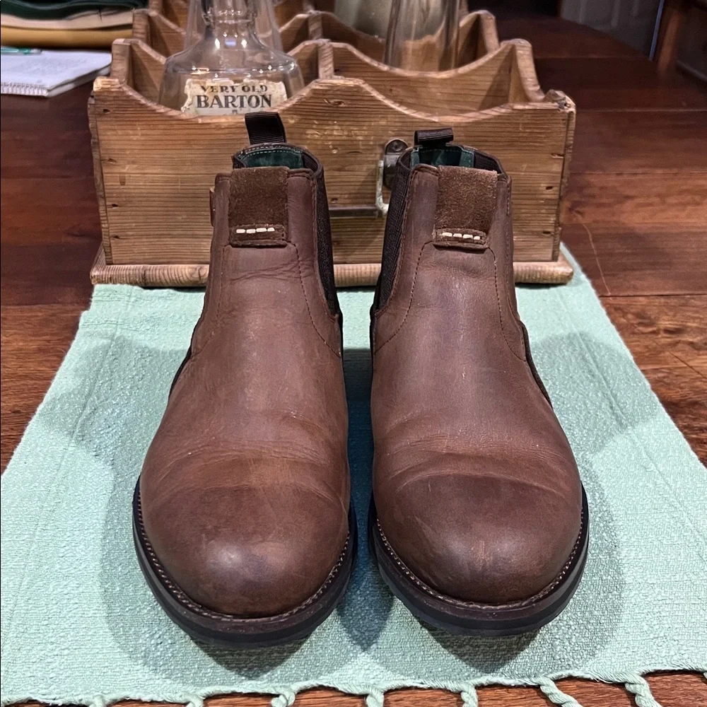 Stacy Adams Oscar Buckle Chelsea Leather and Suede Boots
